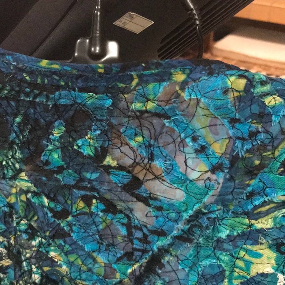 Nwot Chicos Silk Patchwork Sheer Jacket Size 0 /S… - image 7